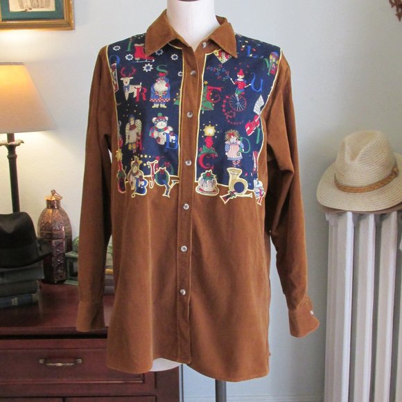 Quacker Factory Gingerbread Christmas Shirt - Picture 2 of 6